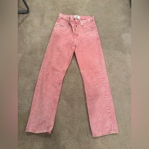 bdg pink cowboy straight jean, size 27